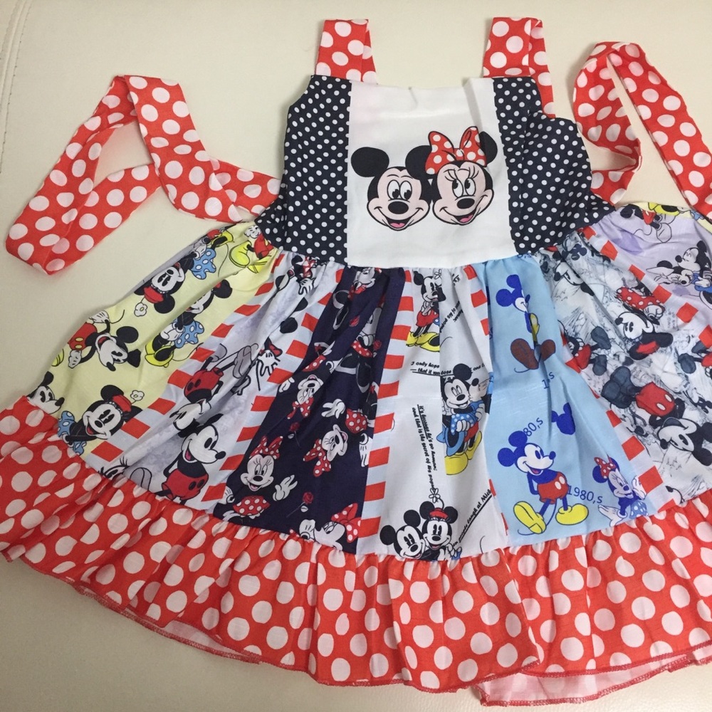 Minnie Mouse Mickey Mouse Cute Twirl Dress - Picture 6 of 11